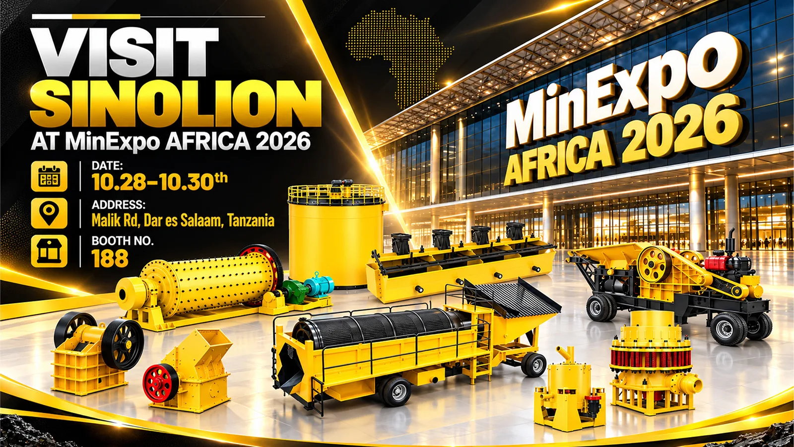 Visit Us at MinExpo AFRICA 2026 Explore High-Efficiency Gold Mineral Processing Solutions with Zhengzhou Sinolion Machinery Co Ltd